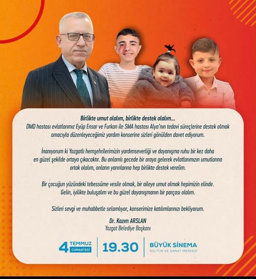 Başkan Arslan’dan Hasta Çocuklar İçin Dayanışma Konseri