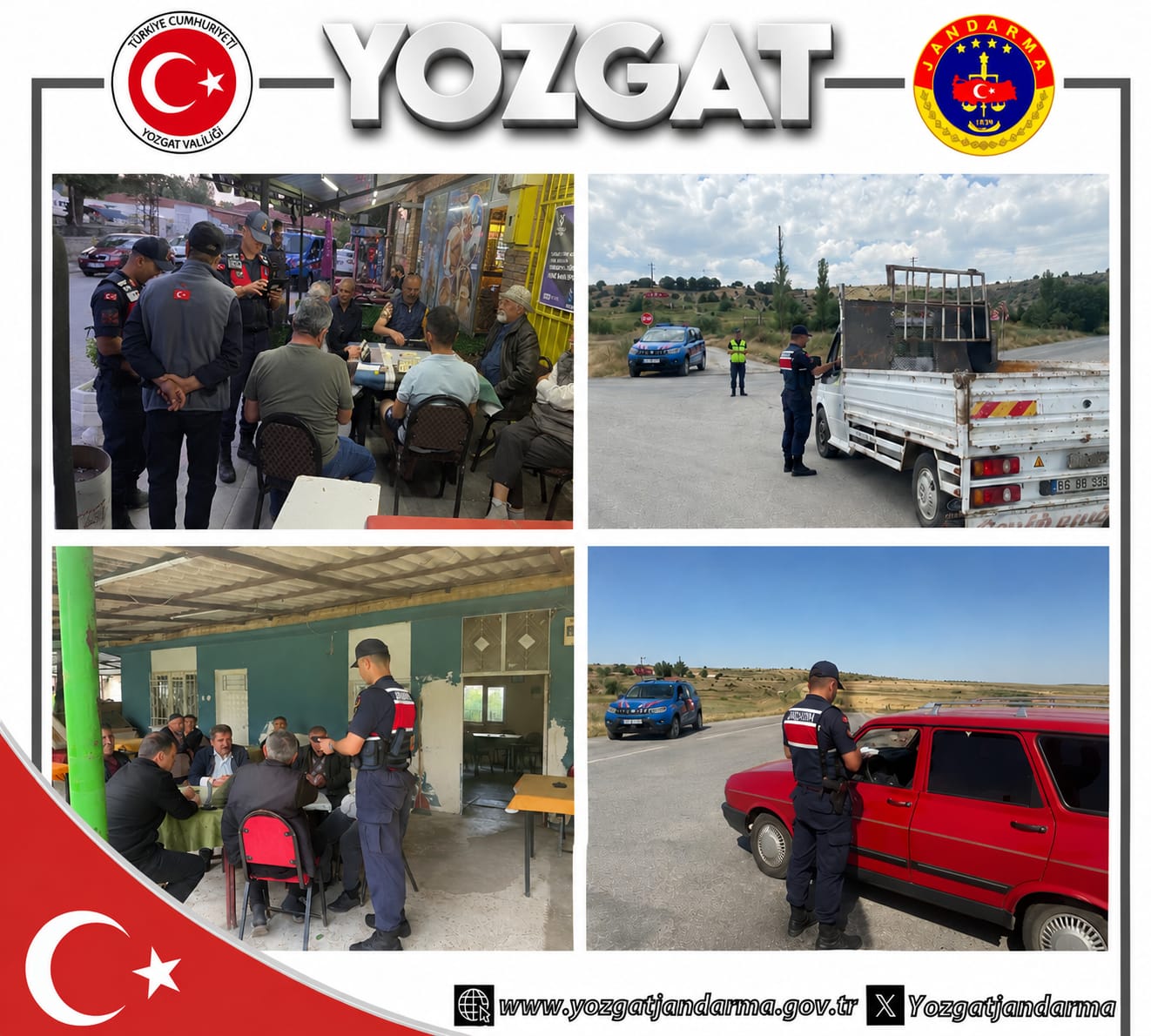  Yozgat’ta Huzur ve Güven Uygulaması: 3 Bin 81 Şahıs Sorgulandı