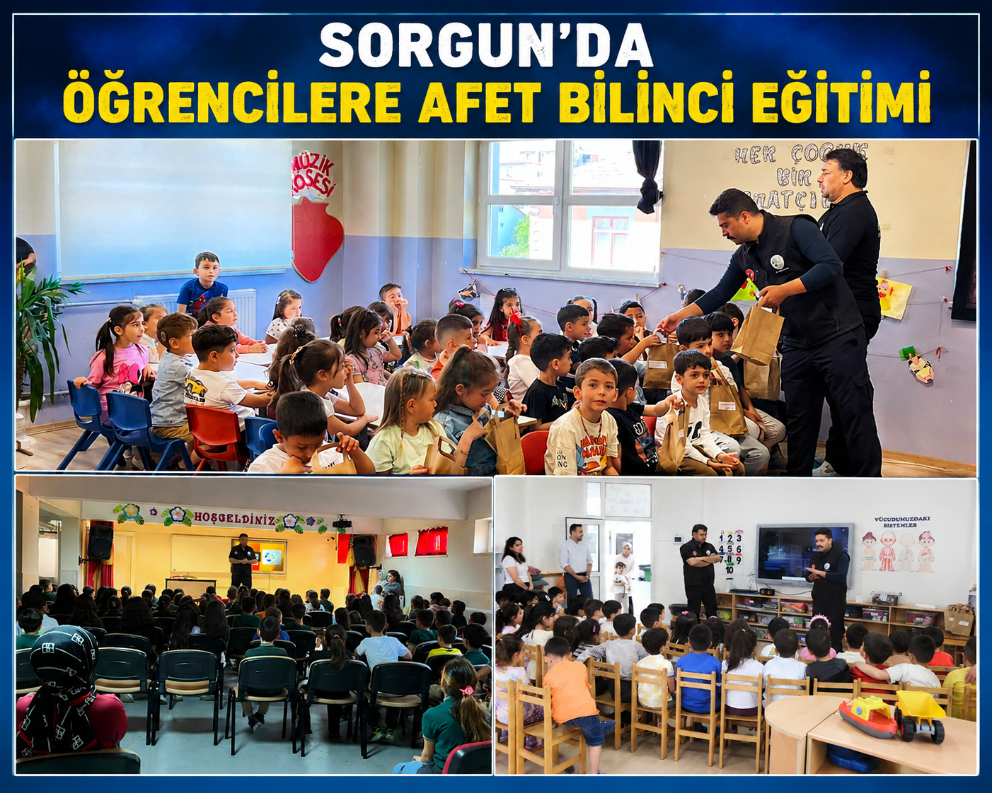 Sorgun’da 800 Öğrenciye Deprem Eğitimi: Afet Bilinci Küçük Yaşta Başlıyor