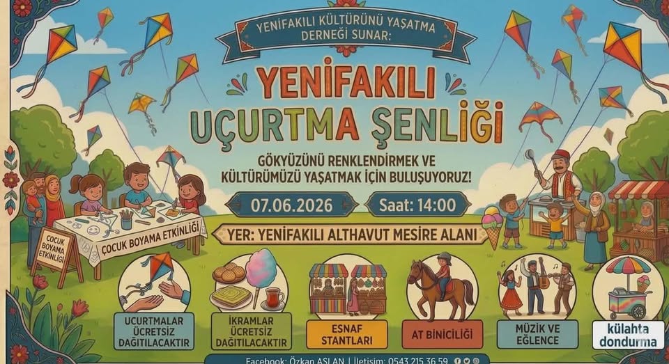Yenifakılı’da Gökyüzü Uçurtmalarla Şenlenecek
