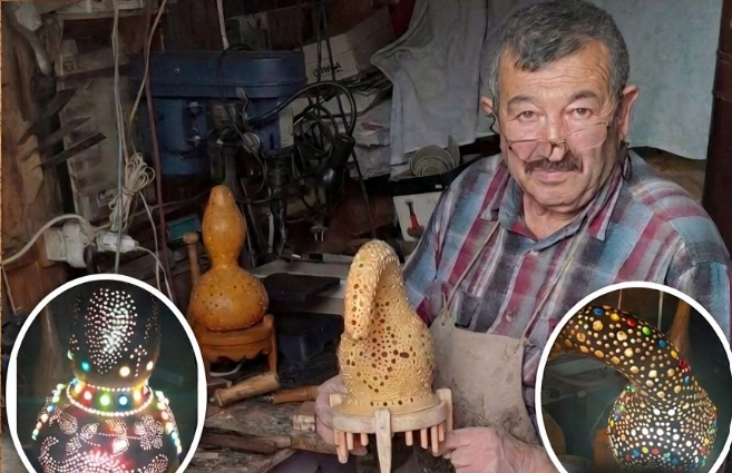  Ahmet Ay’ın Kabak Lambaları Görenleri Büyülüyor