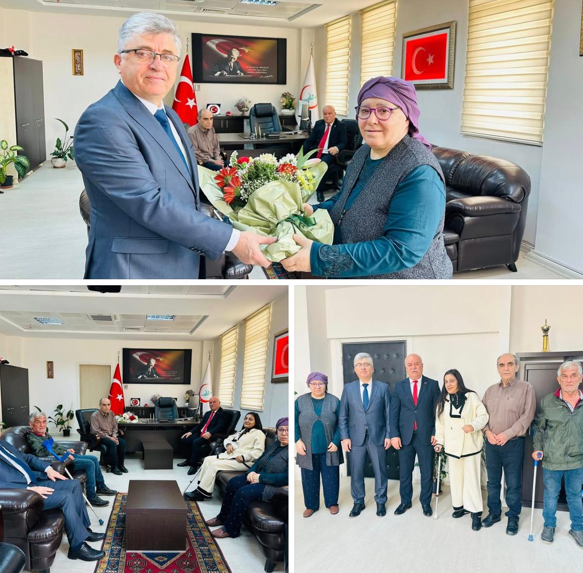 Özel Gereksinimli Bireylerden İl Sağlık Müdürü Karaarslan’a Ziyaret
