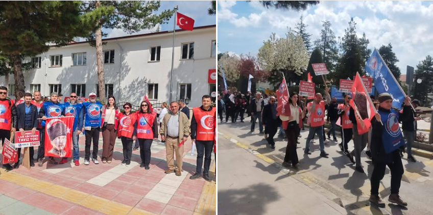 Yozgat’ta 1 Mayıs Coşkusu: Eğitim-İş’ten Emek ve Dayanışma Yürüyüşü