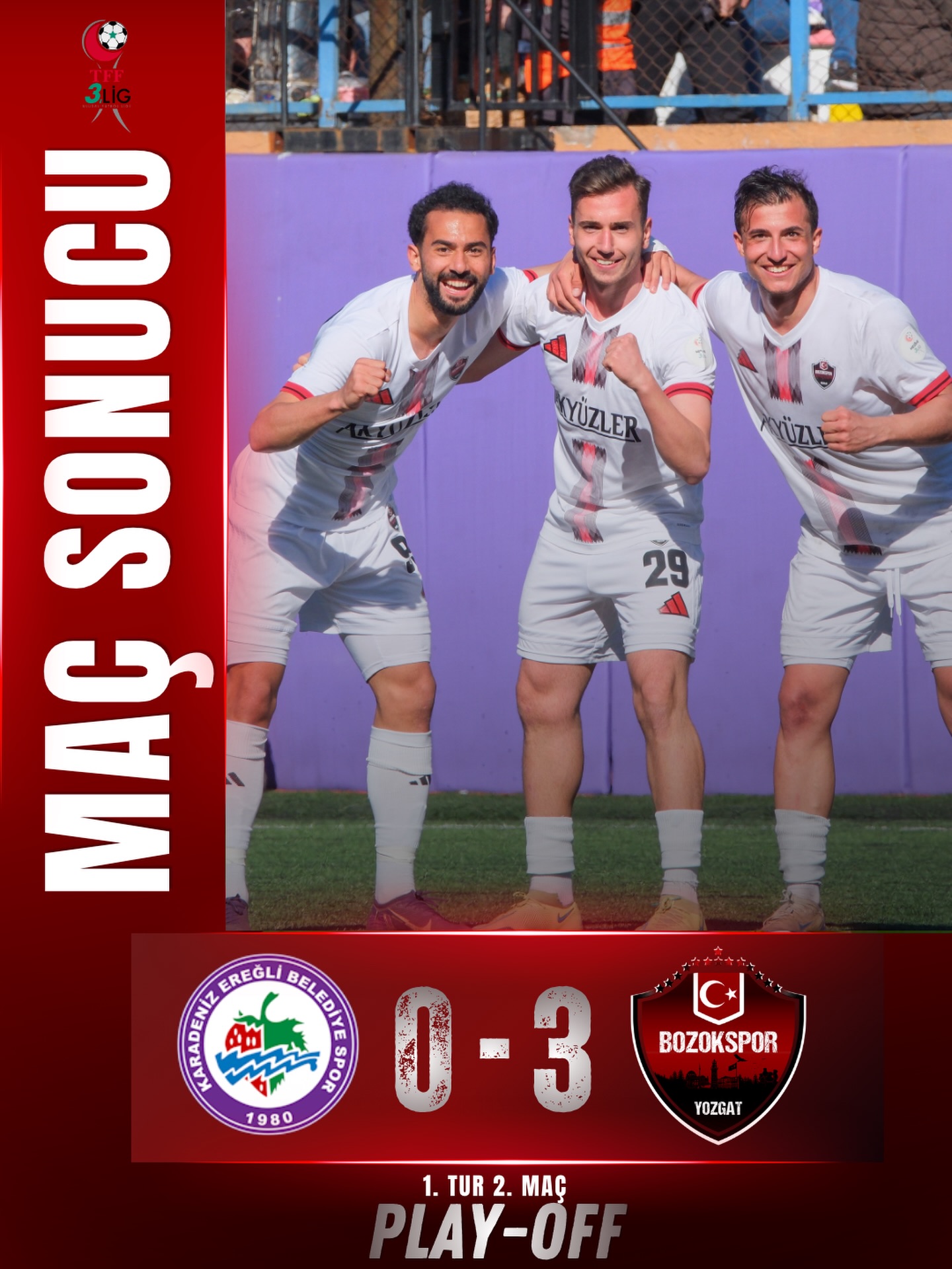 Bozokspor'dan Gol Şov : Play-Off'ta Fırtına Gibi Esti!