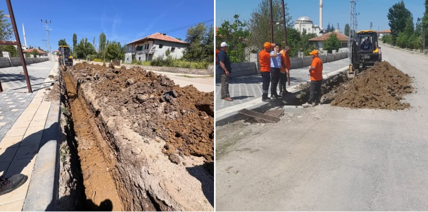 Özükavak’ta Altyapı Çalışmaları Aralıksız Sürüyor