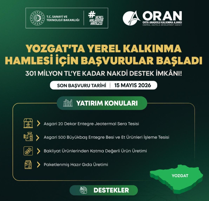 Yerel Kalkınma Teşvik Programında Son Başvuru 15 Mayıs